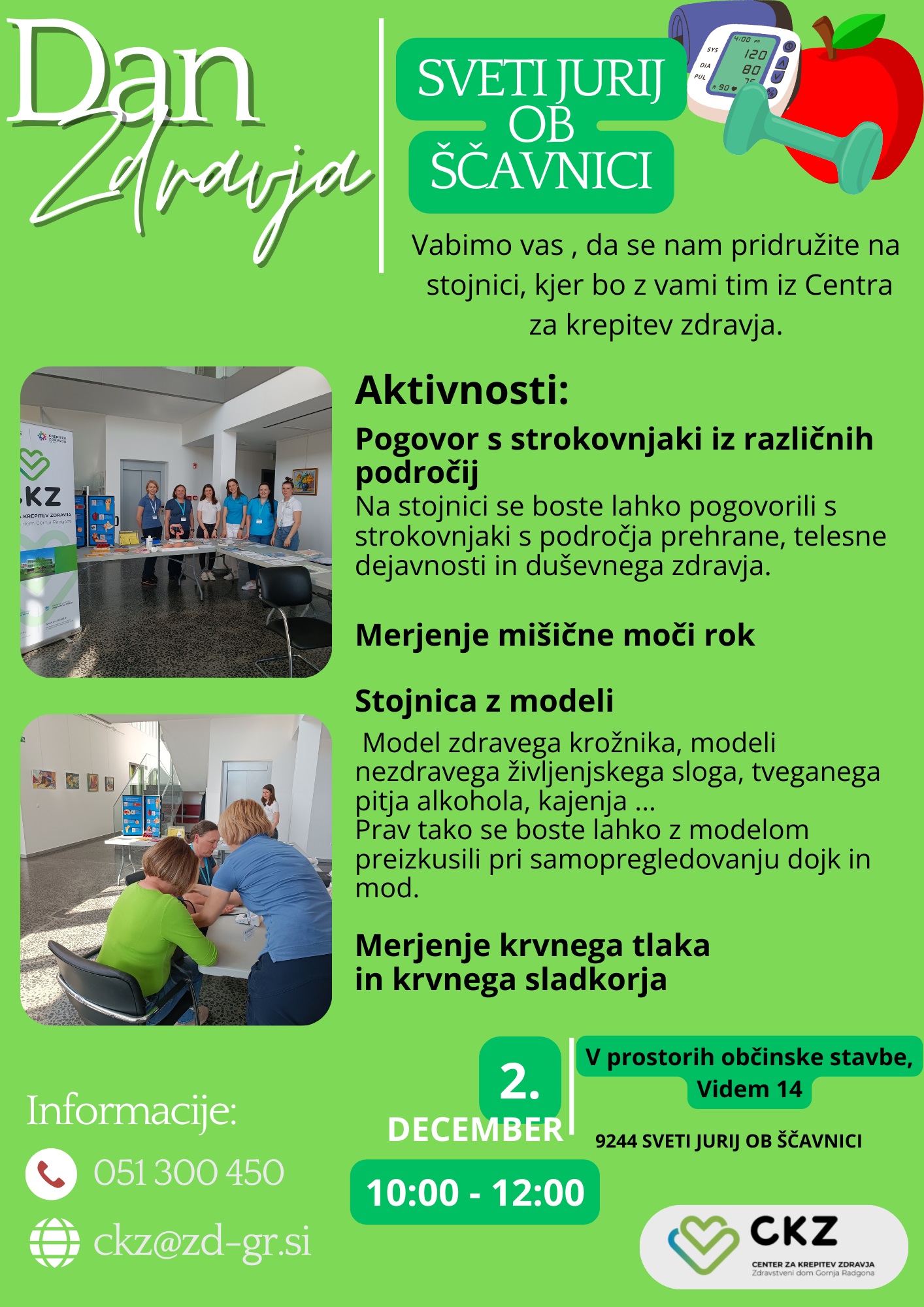 Slika dogodka Dan zdravja Sveti Jurij ob Ščavnici s podrobnostmi o dogodku (seznam aktivnosti, termin)