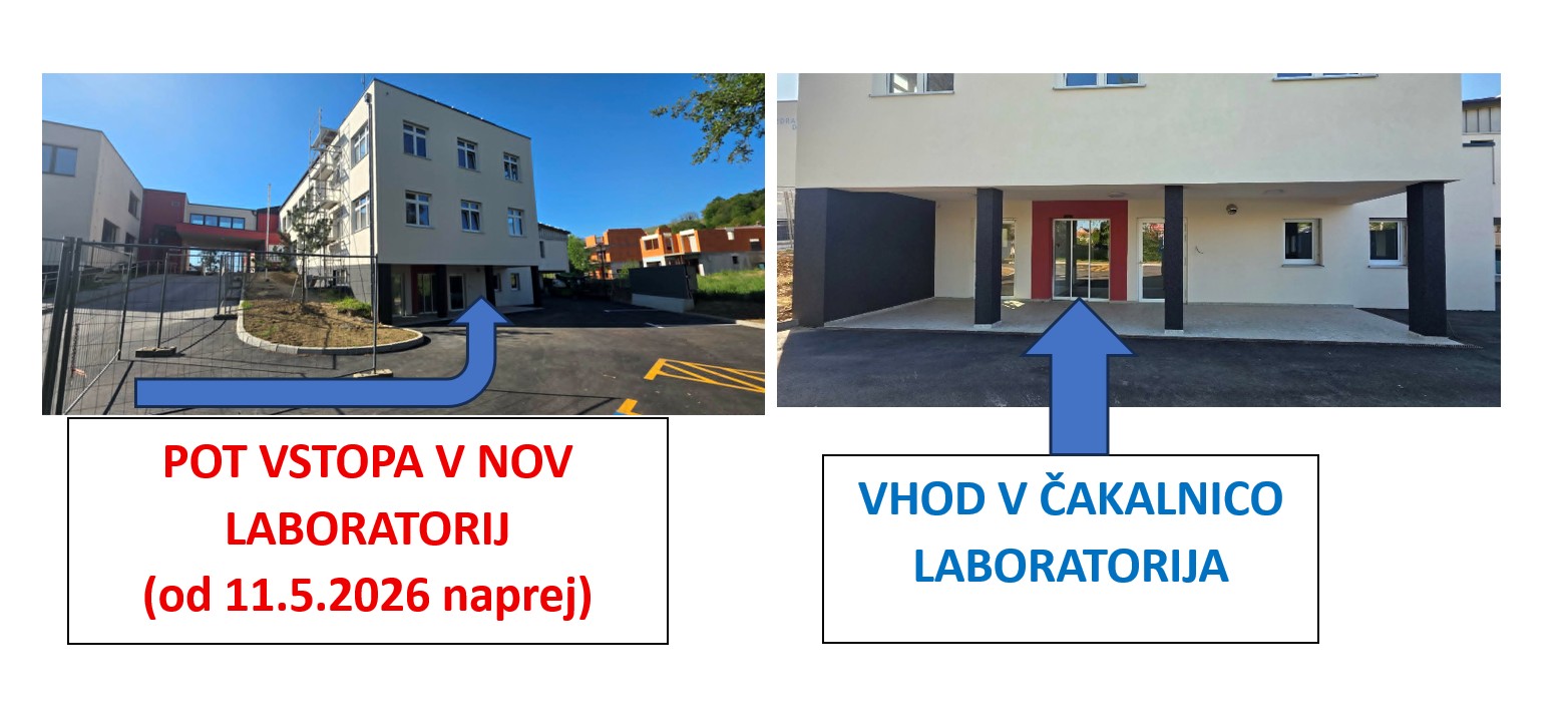 Posnetki z označenimi vhodi v nov laboratorij